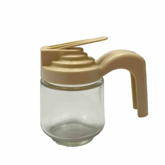 Vintage Gemco Small Glass Syrup Pitcher Dispenser - Picture 1 of 11